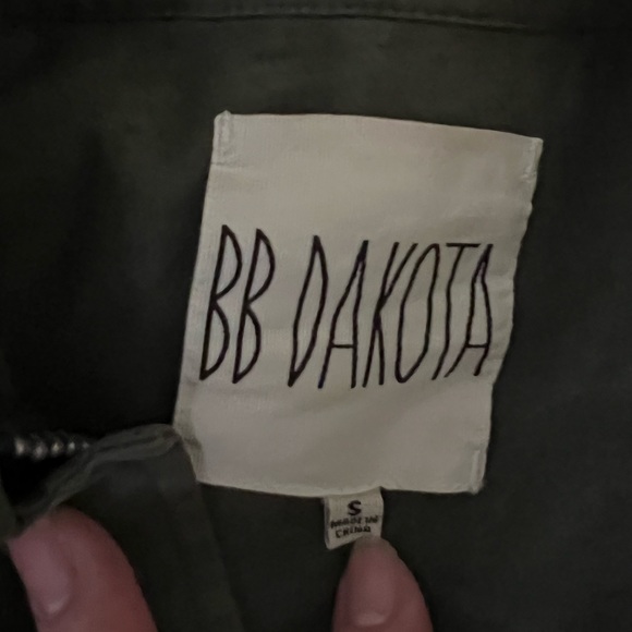 Military jacket with studded details. Size Small - Picture 3 of 3